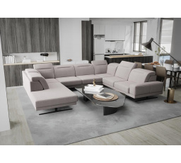 Rohová sedací souprava FIORE MAX I 220x350x265 cm - béžová, pravá