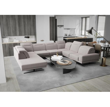 Rohová sedací souprava FIORE MAX I 220x350x265 cm - béžová, pravá Rohová sedací souprava FIORE MAX I 220x350x265 cm - béžová, pravá