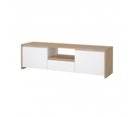Tv komoda Nerea 315, jackson hickory/bílý lesk