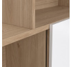 Regál PENTA 738, Jackson hickory/Bílý lesk