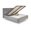 Postel MODULO W1 160 - Čelo postele, Šedý Monolith 85