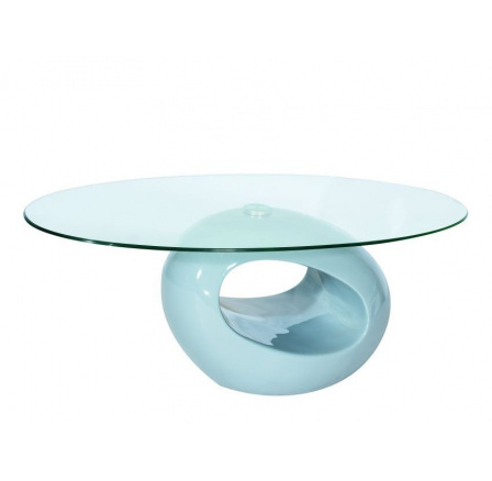 ETNA MDF-stolek bílý/sklo (S) (K150-Z)