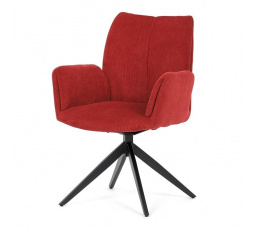 Jídelní židle, červená, látka, HC-993 RED2