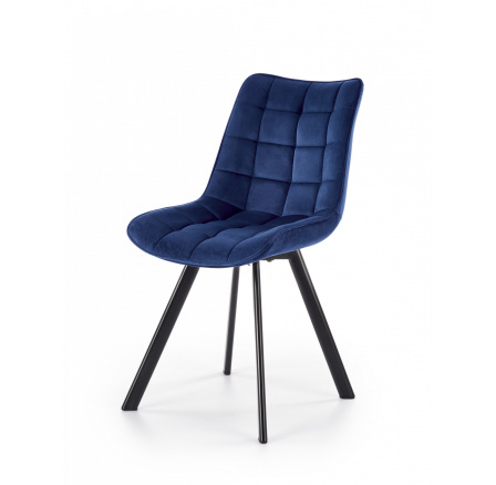 Jídelní židle K332 VELVET, Modrý Bluvel 86/Černá