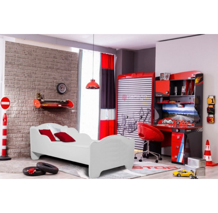 Postel s matrací AMDIS WHITE 160x80 Bílá