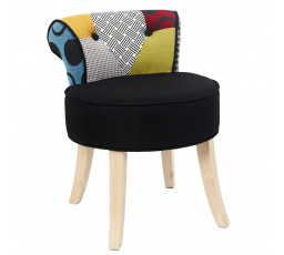 Židle Eleonora mini černý patchwork