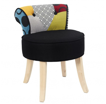 Židle Eleonora mini černý patchwork