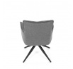 Jídelní židle, šedá, látka, DCH-P3170 GREY2