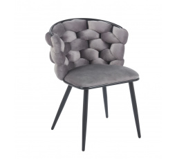 Židle velvet šedá K47-FXJG B