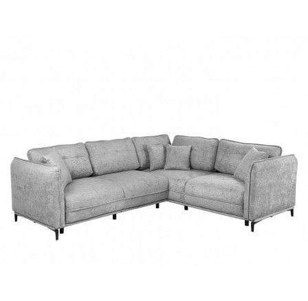 Rohová sedací souprava BORDEN LUX, šedá