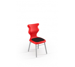 Židle Classic Soft velikost 1, sedák červený/opěradlo bílé
