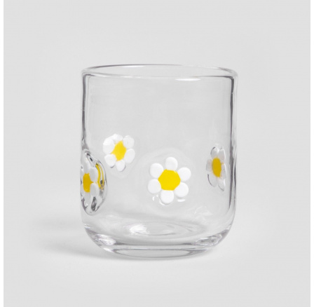 Sklenice SPESSO s kopretinami 9 cm 730061