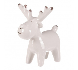 Sob - keramická figurka, barva bílá