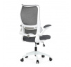 Kancelářská židle, houpací mechanismus, šedá síťovina, KA-C807 GREY