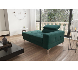 Sofa lenoška TOSCANIA 135 cm - zelená, levá strana