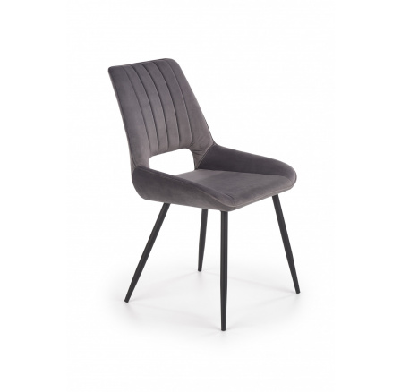 Jídelní židle K404, popelavě šedý Velvet