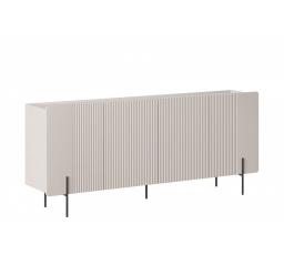 MALMI Komoda 200 4D - kašmír / černé nohy