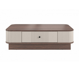 VESPER KONFERENČNÍ STŮL 103 1SZ - kašmírové MDF / ořech / černé úchyty / sokl