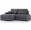 Ripeli Corner Sofa Bed with Storage, Grey Velvet, Left-Hand Facing Modullo 04 180x128 Left 1