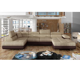 Sedací souprava ve tvaru U RODRIGO, Berlin 03 / soft 66 levá