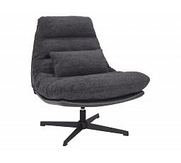 Křeslo FELICIA RAVEN, Tmavě šedá 18/Černá Ekokůže 244