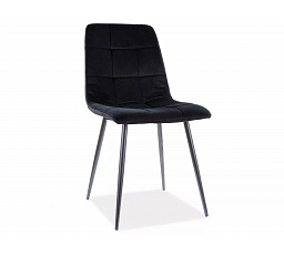 Jídelní židle MILA Velvet, černý Bluvel 19