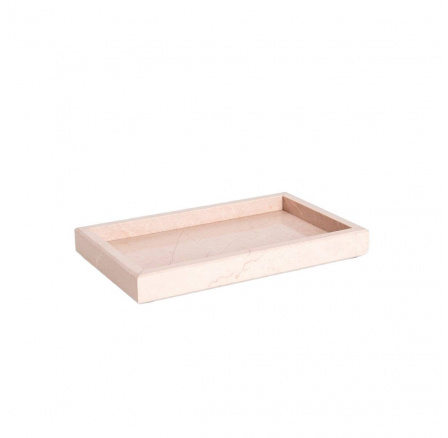 Dekorativní tác CHERISH LOVE z růžového mramoru 25x15x3 cm 725968