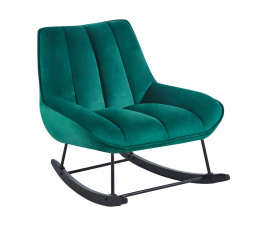 Houpací křeslo velvet zelené FR5-FXJG