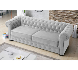 Sofa MANCHESTER III 218 cm - Pohovka bez funkce spaní, šedá