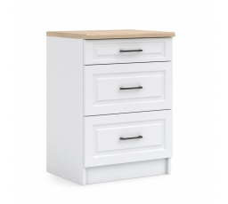 Kuchyňská dolní skříňka IRMA SZ40-3SZ, Bílá mat