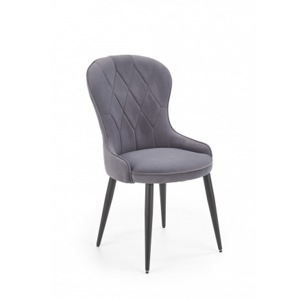 Jídelní židle K366, šedý Velvet