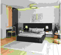 Čalouněná postel ORLANDO - TRINITY (lahvově zelená) - 140 x 200