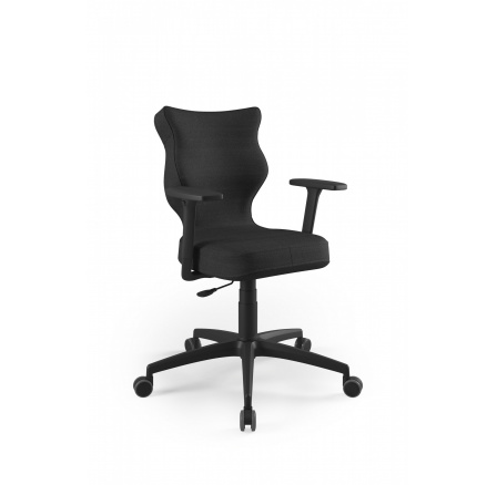 Křeslo kancelářské otočné  PERTO , černá Solar 01 velikost 6