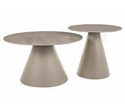 Sada konferenčních stolů HILL Ceramic II, Travertin / Kašmír