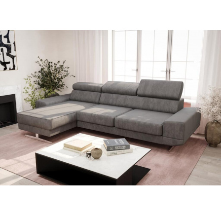 Rohová sedací souprava MILANO MINI 270 cm - šedá , levá Rohová sedací souprava MILANO MINI 270 cm - šedá , levá