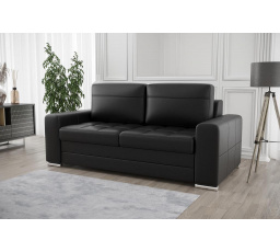 Sofa VERONA II 170 cm přírodní kůže - černá kůže