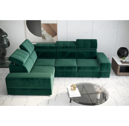 Rohová sedací souprava ROYAL II 280×210 - zelená , levá Rohová sedací souprava ROYAL II 280×210 - zelená , levá