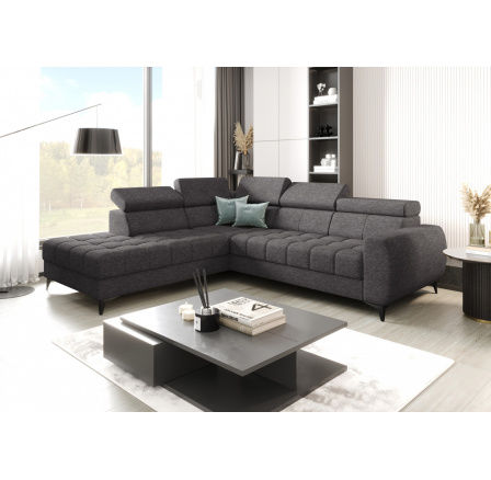 Rohová sedací souprava PORTO 225X255 cm - šedá , levá Rohová sedací souprava PORTO 225X255 cm - šedá , levá
