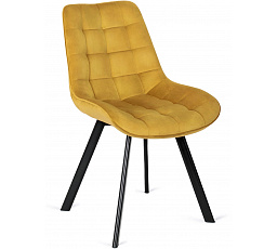 Židle RICK Hořčicová Sametová