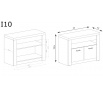 TV Komoda INDIANAPOLIS I10 Kraft bílý