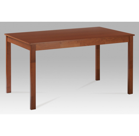 Jídelní stůl 135x80x75 cm, masiv buk, MDF a dýha, moření tmavá třešeň