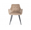 Jídelní židle LEMON VELVET, Béžový Bluvel 28/Černá