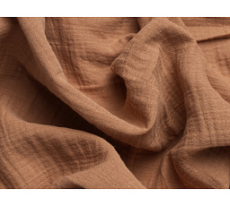 Francouzské mušelínové povlečení hnědé 240x220