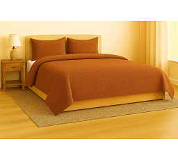 Francouzské mušelínové povlečení hnědé 240x220