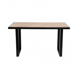 Stůl NATTMAL masivní akáciové dřevo + kov 160x80x76 cm 878089