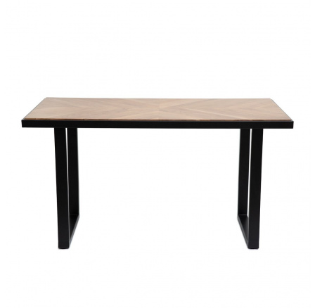 Stůl NATTMAL masivní akáciové dřevo + kov 160x80x76 cm 878089