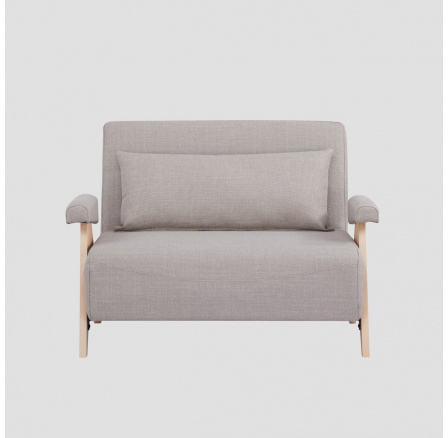 Sofa CALORE 1-místná, s funkcí spaní béžová 117x90x82 cm 744488