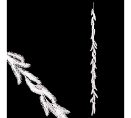 Smrk - umělá girlanda, barva bílá