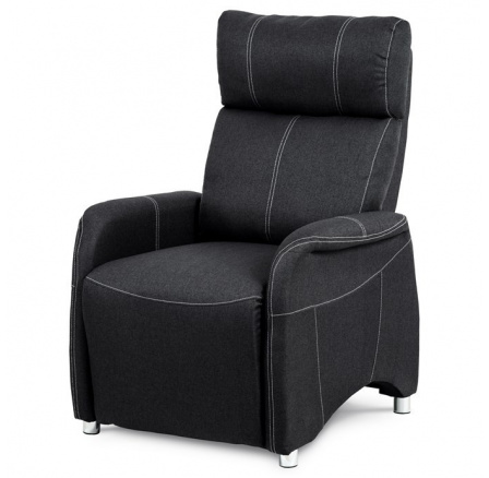 Polohovací křeslo, šedá, látka, TV-5040 GREY2