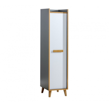 Systém "WERSO" W2 (Regál D) - Barva: bílý brilantový/riviera Systém "WERSO" W2 (Regál D) - Barva: bílý brilantový/riviera